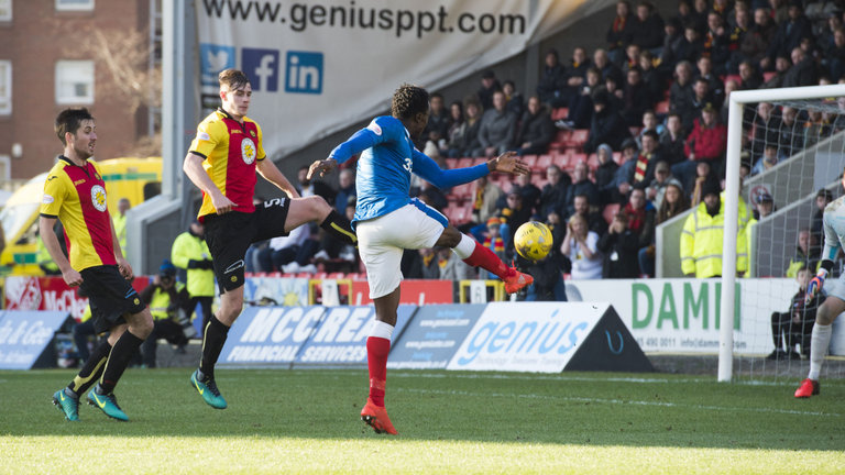 Joe Dodoo volleys the equaliser